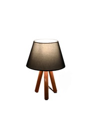 Opviq AYD-3168 Lámpara de mesa de madera Antracita